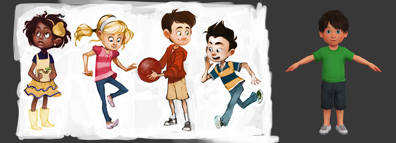 We explored a wide range of personalities, body types, and expressions to create a player avatar that felt personal, but never distracting, inside Pixar’s worlds.